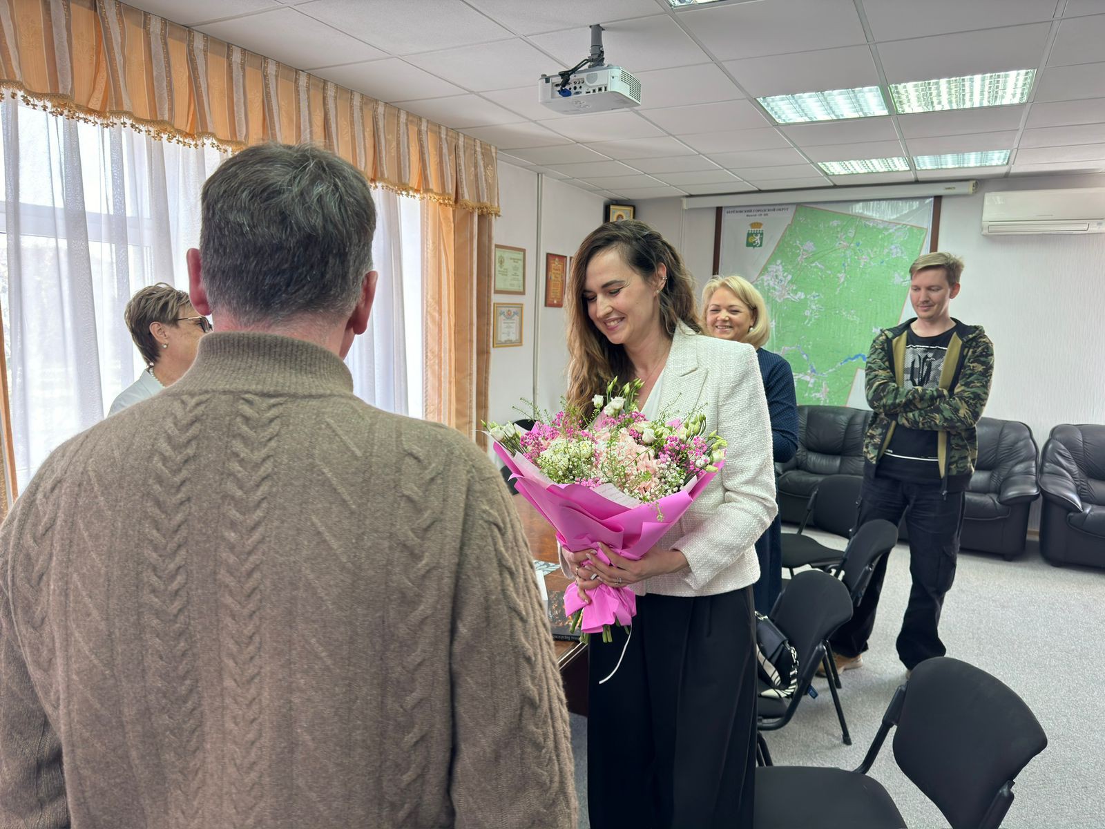 Ольга Коротовских на встрече с мэром