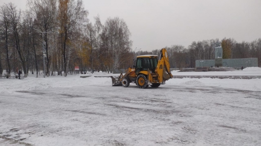 Как убирают снег в Берёзовском