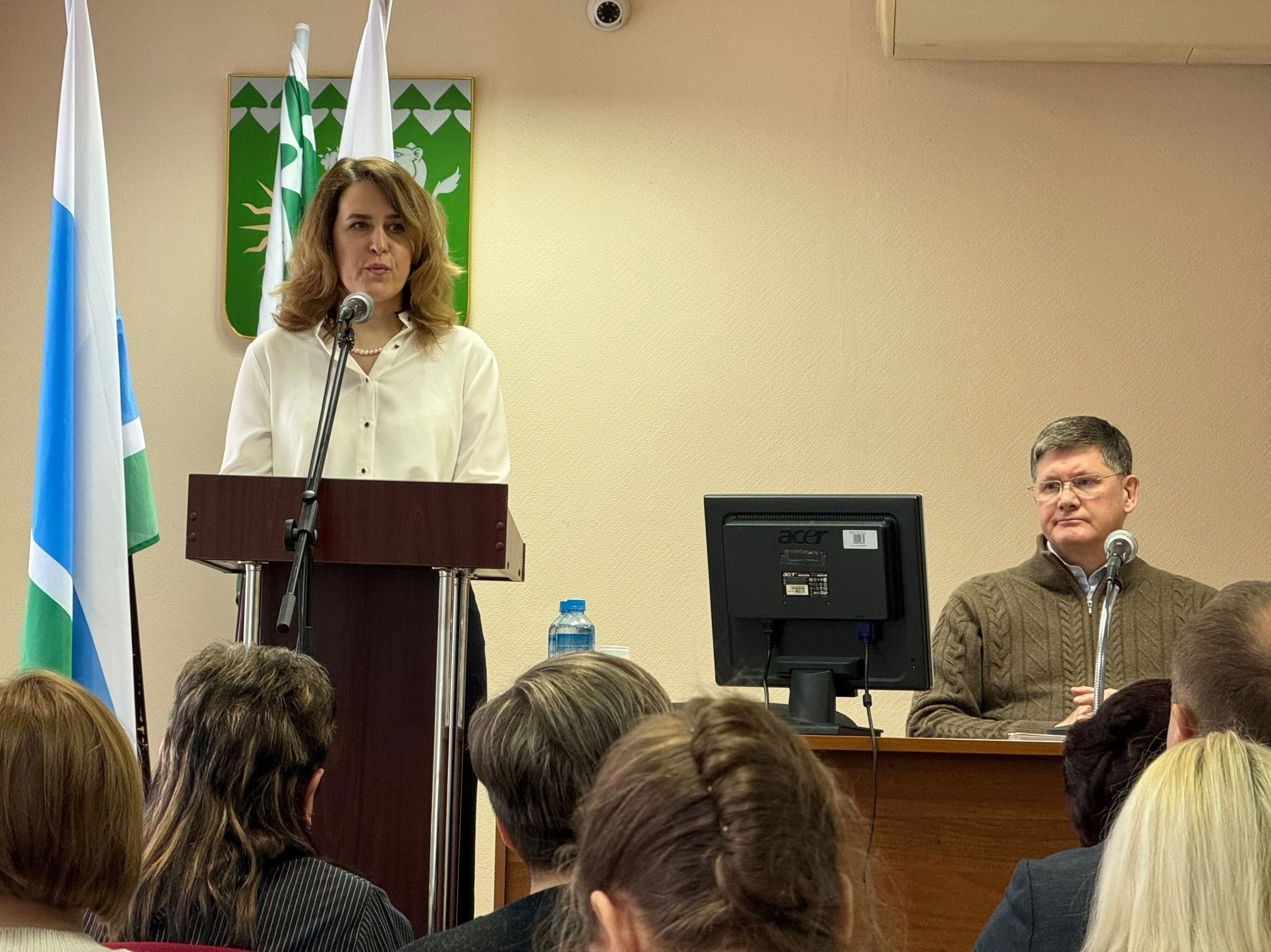 Наталья Зобнина на расширенном аппаратном совещании в администрации города