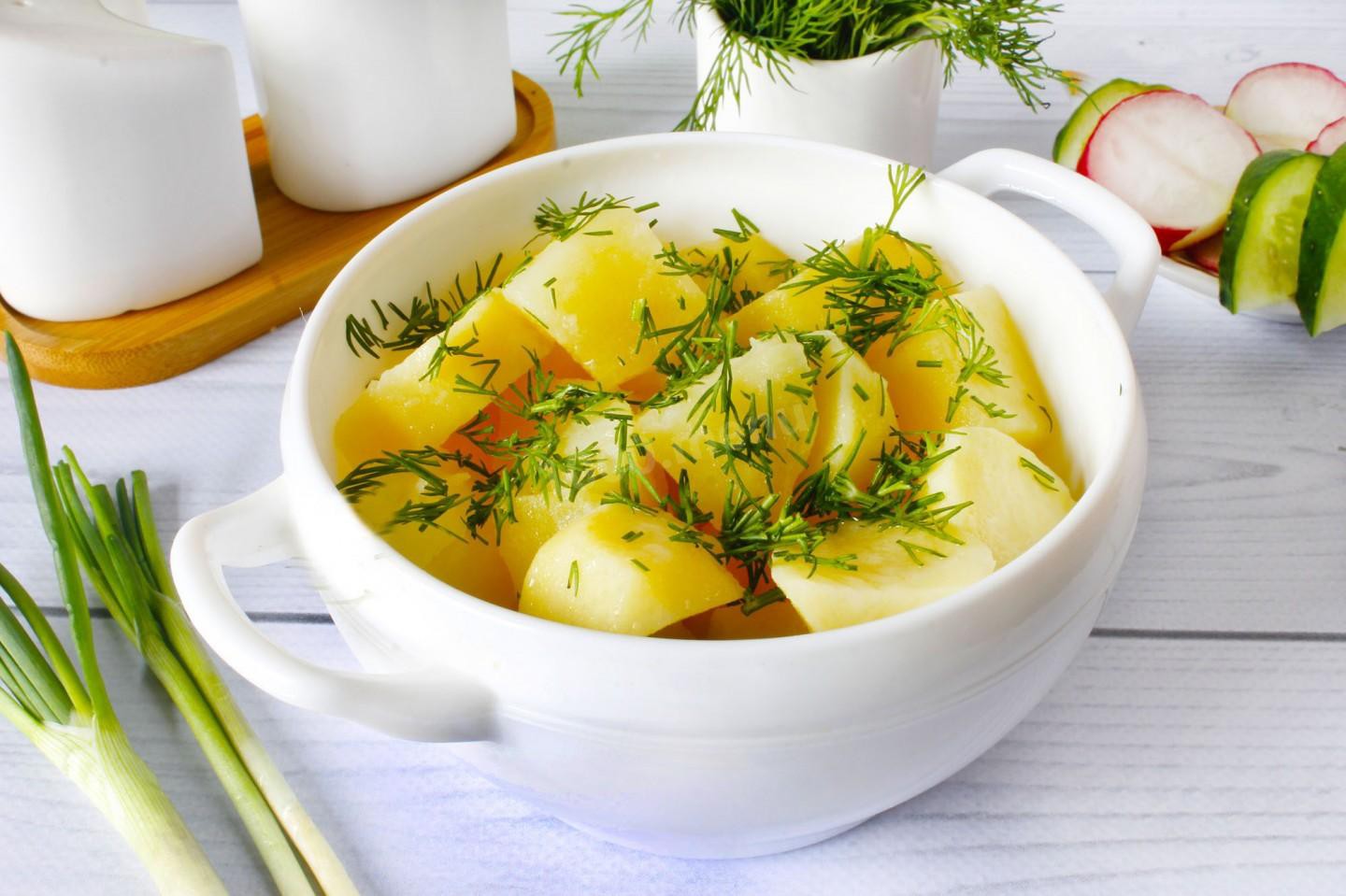 Вареная картошка в суп
